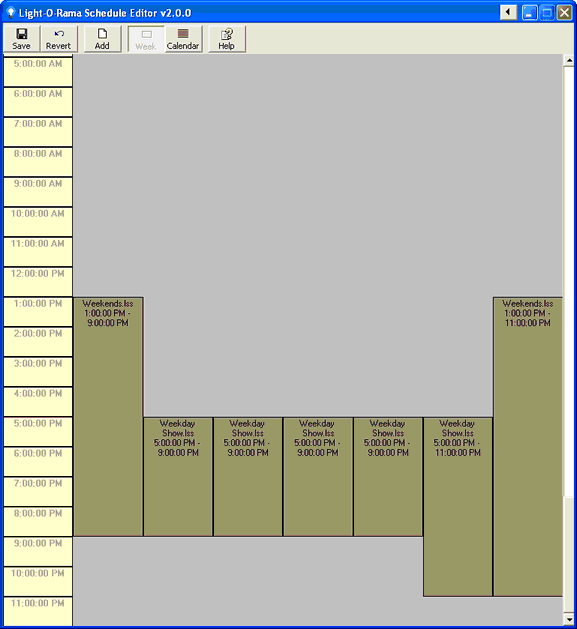 WeeklySchedule