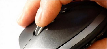 Using a mouse wheel makes it easier to scroll