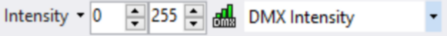 DMX Intensity Range