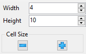 The grid size controls The grid size controls