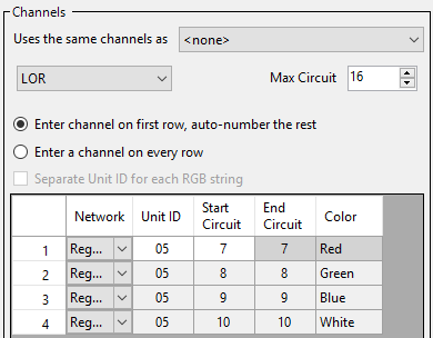 This prop uses 4 consecutive channels This prop uses 4 consecutive channels