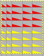 After Fade Down Each Cell, intensity range 0-50%, ON effect After Fade Down Each Cell, intensity range 0-50%, ON effect