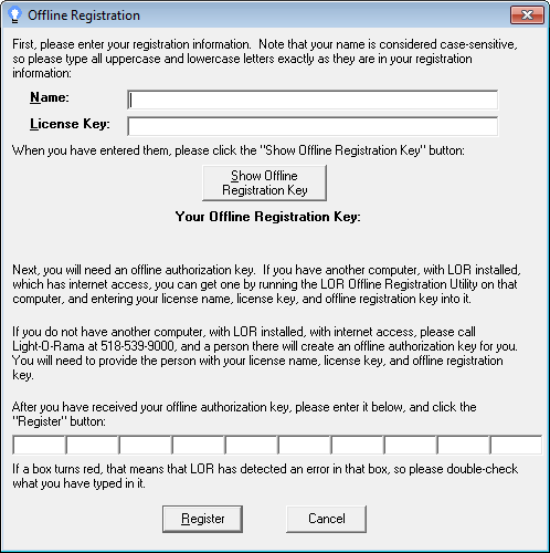 RegisterOffline