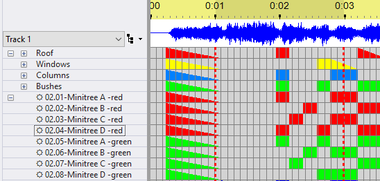 A sequence with a freeform play range A sequence with a freeform play range