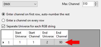 600 channels on a DMX pixel string 600 channels on a DMX pixel string