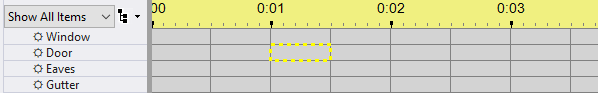 The Door channel is selected between 1.0 and 1.5 seconds The Door channel is selected between 1.0 and 1.5 seconds