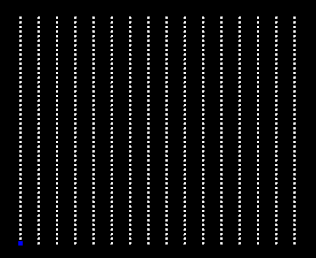 A Matrix Vertical Rectangle shape with 16 strings A Matrix Vertical Rectangle shape with 16 strings