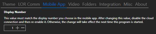 Mobile App tab Mobile App tab