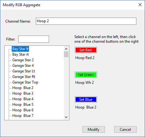 Modifying an RGB Aggregate