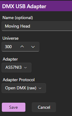 NetworkAddDMX