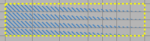 The result of Prompt For New Effect > Fade Down, and then choosing the Shimmer effect from the dialog