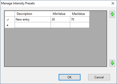 Adding a new preset Adding a new preset