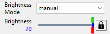 Manual brightness example Manual brightness example