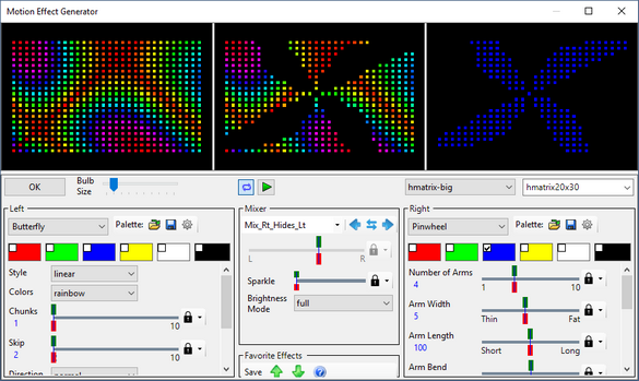 Mix Right Hides Left example Mix Right Hides Left example