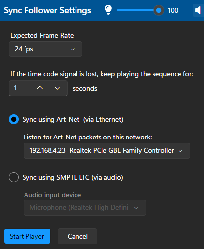 Sync Follower Settings Sync Follower Settings