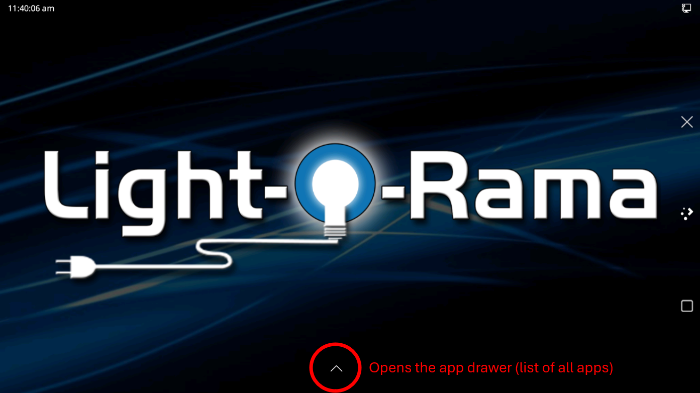 Touch Player Home Screen Touch Player Home Screen