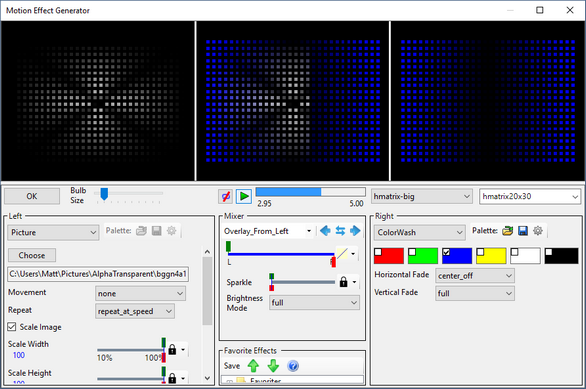 Overlay From Left example Overlay From Left example