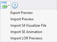The Import/Export menu The Import/Export menu