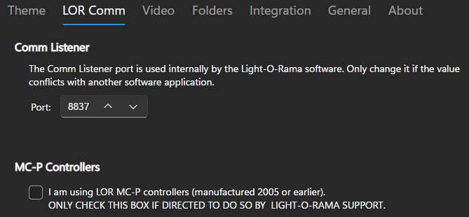 Communication tab Communication tab