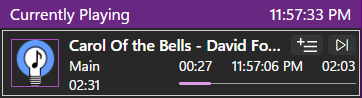ShowPlayerCurrentlyPlaying