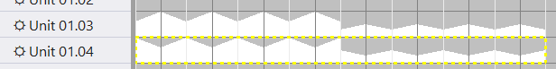 Top line shows the original fades, bottom line shows the result of inverting fades Top line shows the original fades, bottom line shows the result of inverting fades