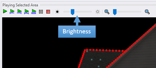 Change background image brightness from the Playback window Change background image brightness from the Playback window