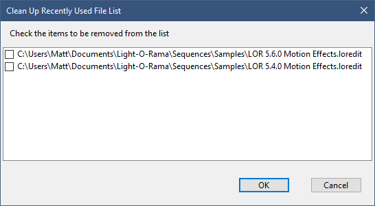 The Clean Up Dialog The Clean Up Dialog