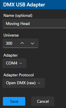 NetworkAddDMX