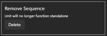 Removing a sequence
