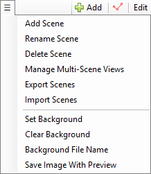 The Scene Menu The Scene Menu